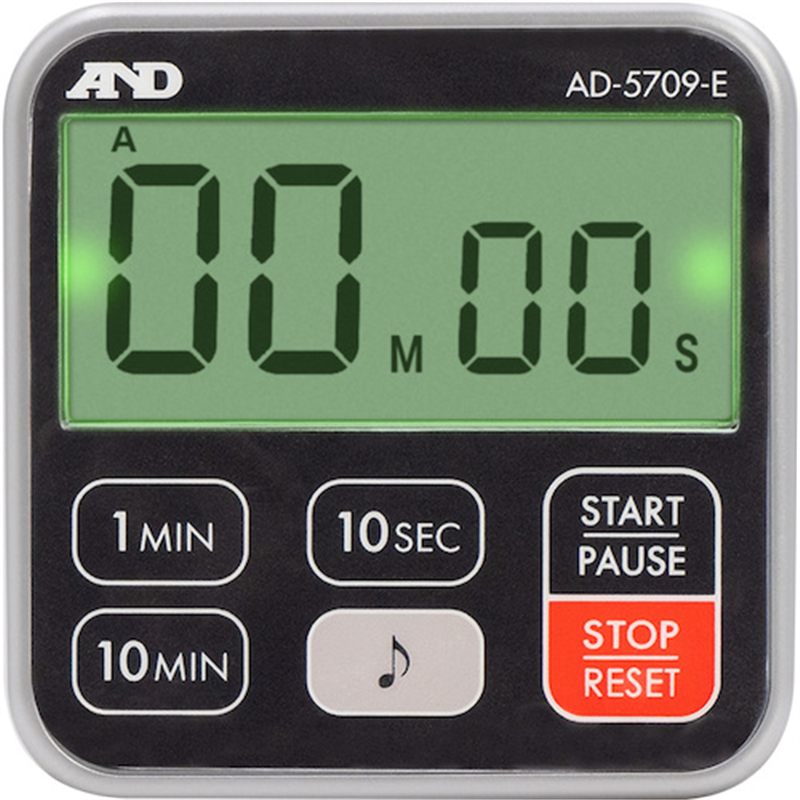 A&D 100分形防水厨房タイマー AD-5709-E 1台（ご注文単位1台）【直送品】
