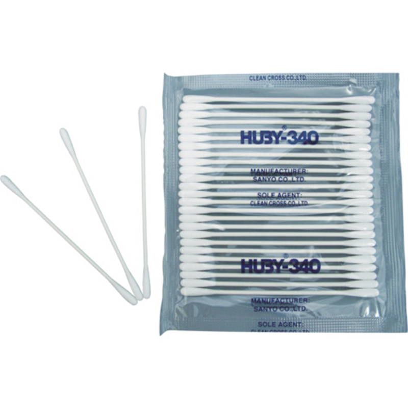 HUBY 3インチ 工業用綿棒(先端砲弾型)BB-001 (50000本入) 1箱(ご注文単位1箱)【直送品】