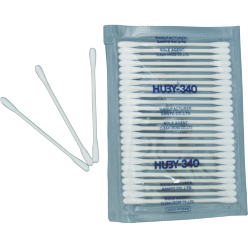 HUBY 3インチ 工業用綿棒(先端砲弾型)CA-002 (25000本入) 1箱(ご注文単位1箱)【直送品】