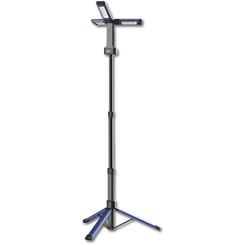 EXHEART 充電式LEDフォールディングスタンドライト 1800ルーメン 1台（ご注文単位1台）【直送品】