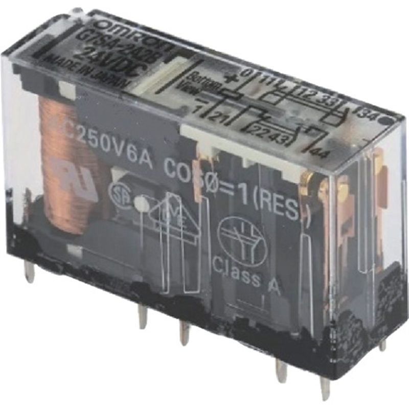 OMRON セーフティリレー 3a接点・1b接点 DC24V 1個(ご注文単位1個)【直送品】