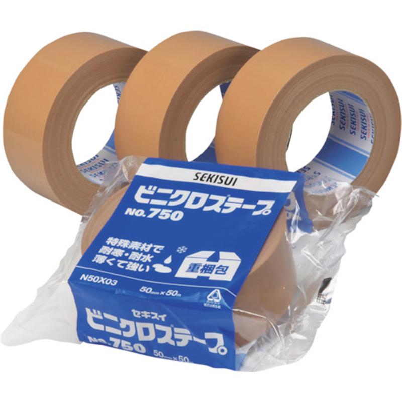 積水 ビニクロステープ#750 38X50 1巻(ご注文単位36巻)【直送品】