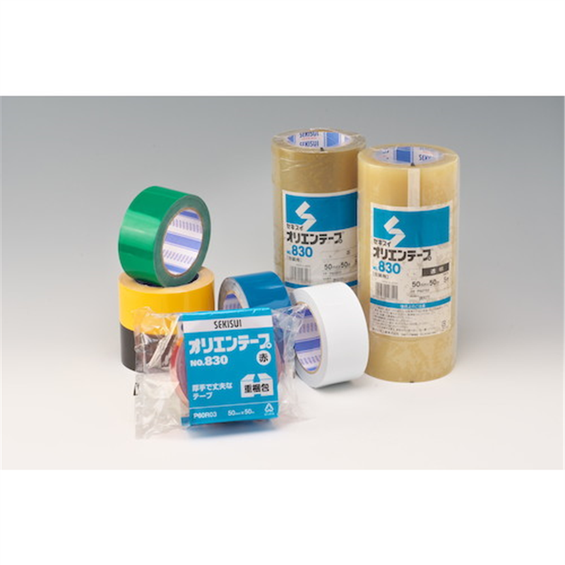 積水 オリエンテープ#830 25X50 茶 1巻(ご注文単位1巻)【直送品】