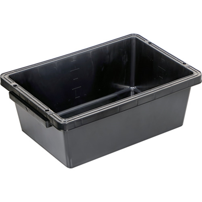 TRUSCO トラ舟28Lブラック(角型・再生原料使用) 1個（ご注文単位1個）【直送品】