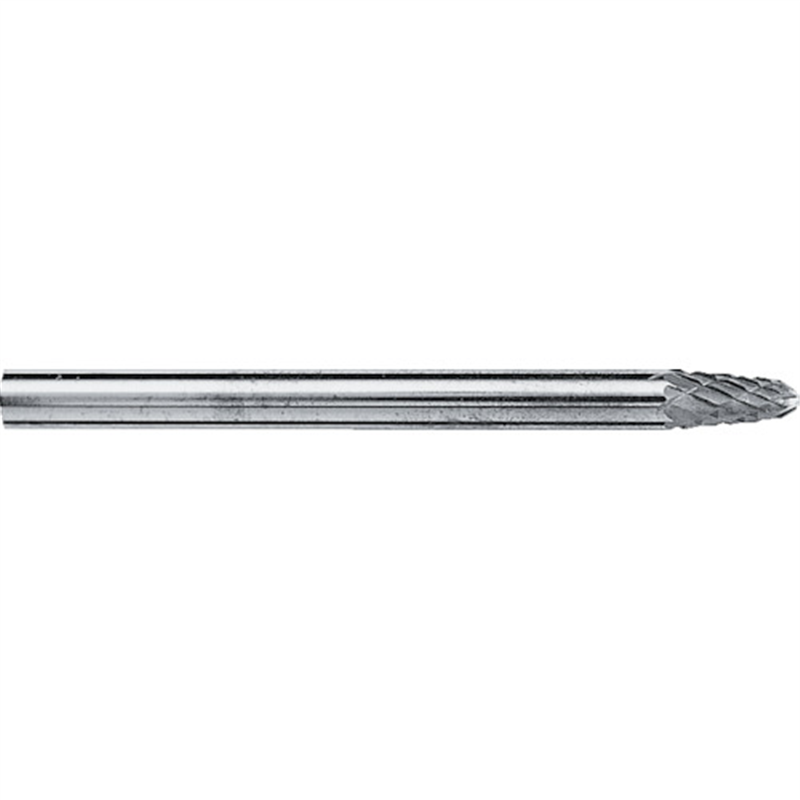スーパー スーパー超硬バー オール超硬タイプ 砲弾型(シングルカット)刃径:3.0mm 刃長:6.0mm 軸径:3.0mm 1本（ご注文単位1本）【直送品】