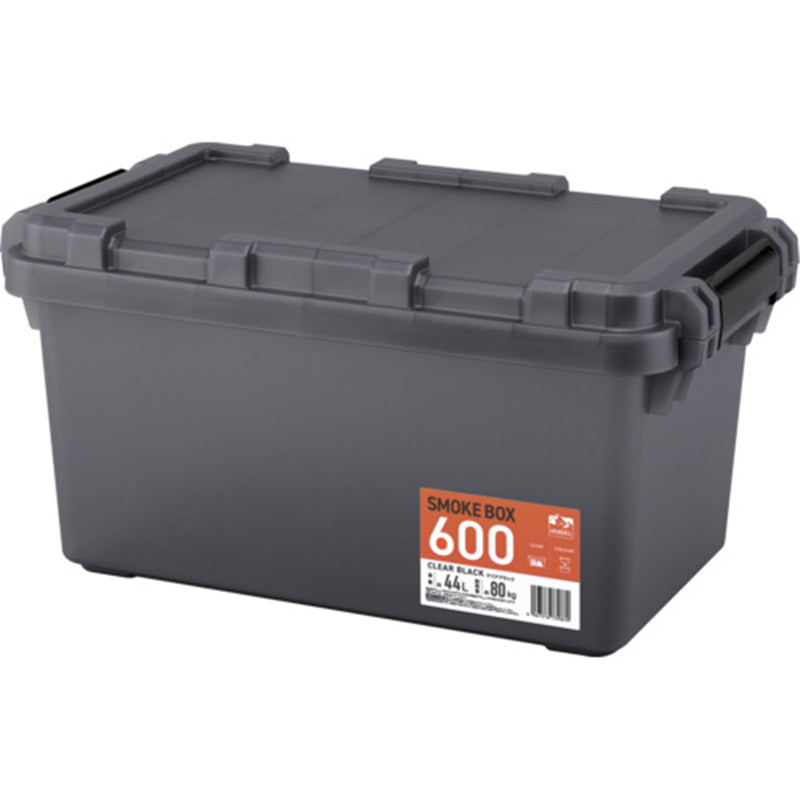 IRIS 207017 HUGEL SMOKE BOX 600 クリアブラック 1台(ご注文単位1台)【直送品】