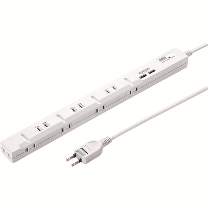 SANWA スリムタップUSB充電機能付き 1個(ご注文単位1個)【直送品】