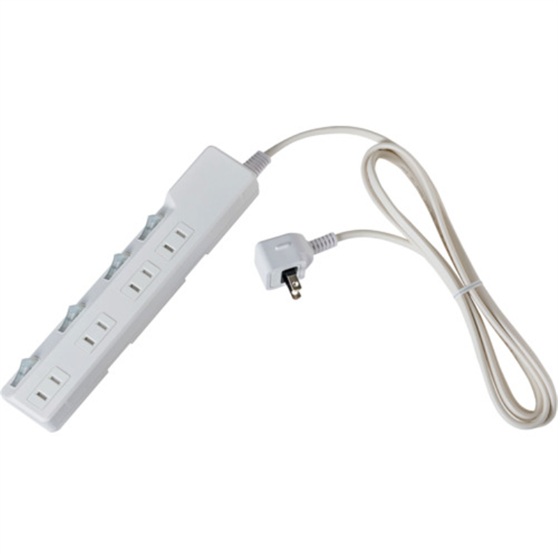 ELPA コード付タップ 耐雷SW付タップ(ブレーカー) 4個口2M 1個(ご注文単位1個)【直送品】