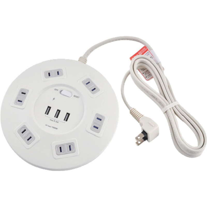 ELPA 丸形USBタップ6P 1個(ご注文単位1個)【直送品】