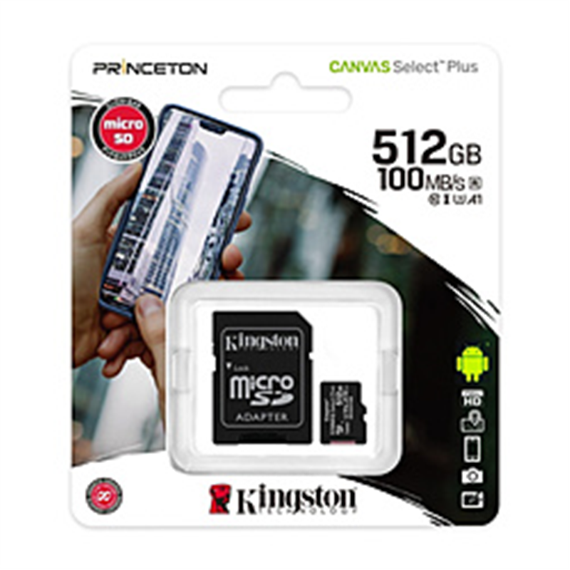 キングストン KF-C40512-7I Canvas Select Plus microSD 512GB   KF-C40512-7I ［512GB］ KFC405127I 1個（ご注文単位1個）【直送品】