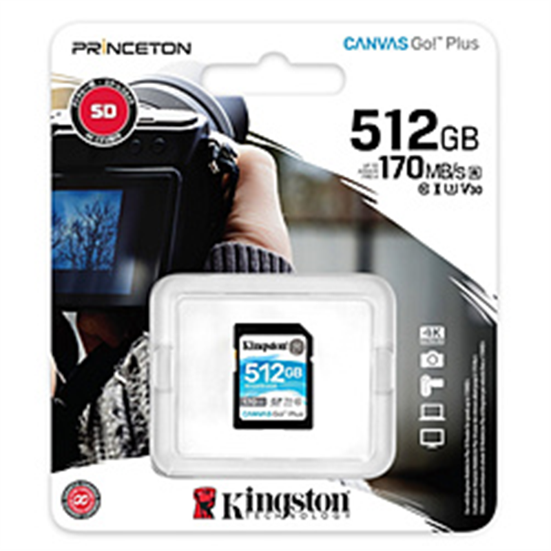 キングストン KF-C42512-7I Canvas Go!Plus SD メモリカード   KF-C42512-7I ［512GB］ KFC425127I 1個（ご注文単位1個）【直送品】