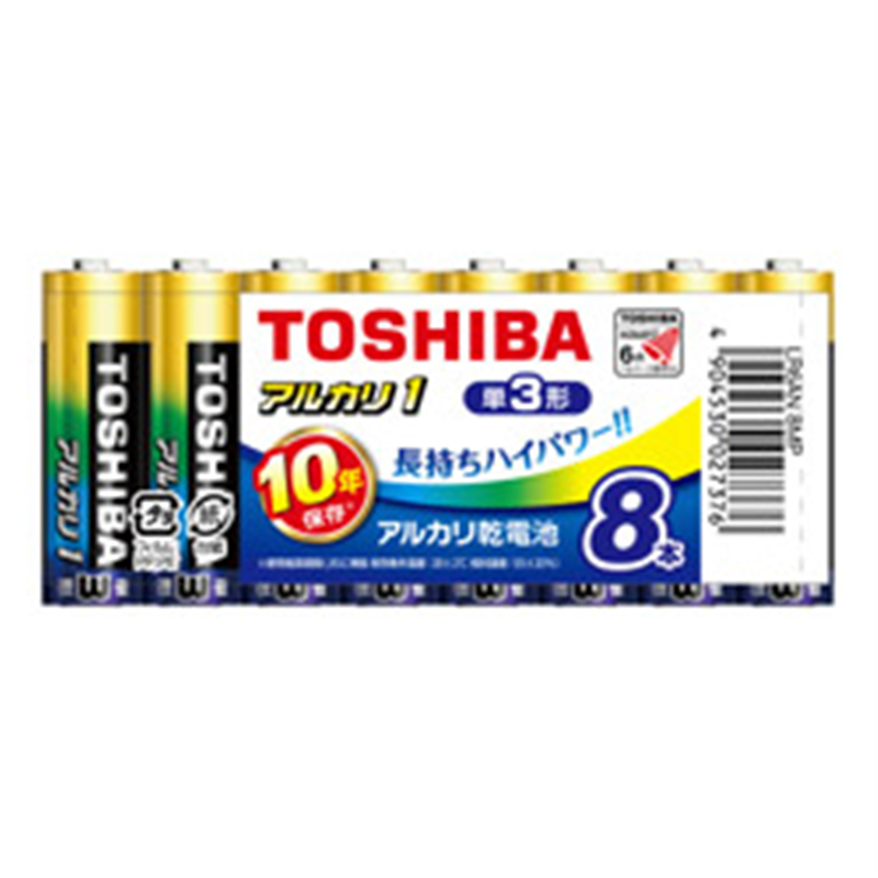 東芝 単3電池 LR6AN 8MP  ［8本 /アルカリ］ LR6AN8MP 1個（ご注文単位1個）【直送品】