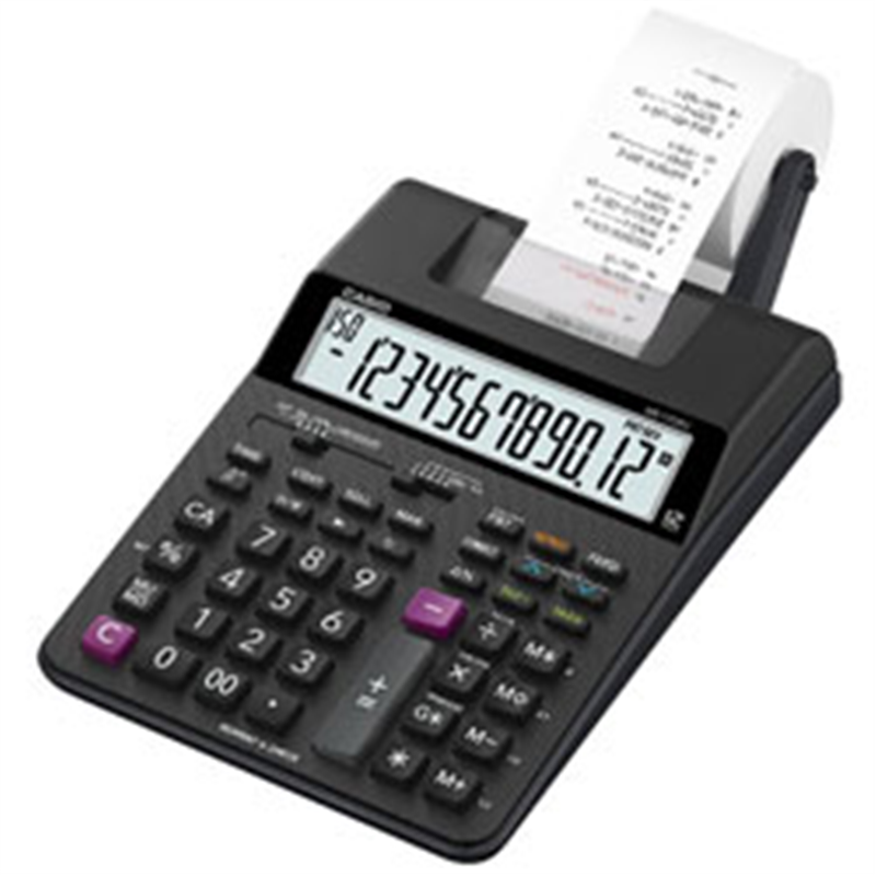 カシオ プリンター電卓   HR-170RC-BK ［12桁 /W税率非対応］ HR170RCBK 1個（ご注文単位1個）【直送品】