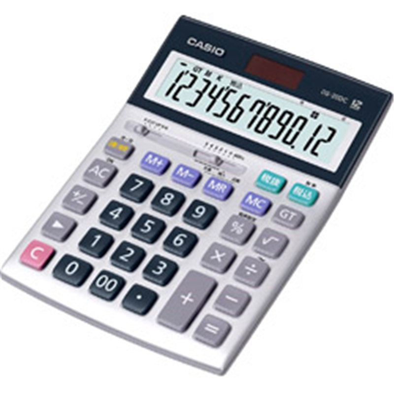 カシオ 本格実務電卓(日数・時間計算)   DS-20DC-N ［12桁 /W税率非対応］ DS20DCN 1個（ご注文単位1個）【直送品】