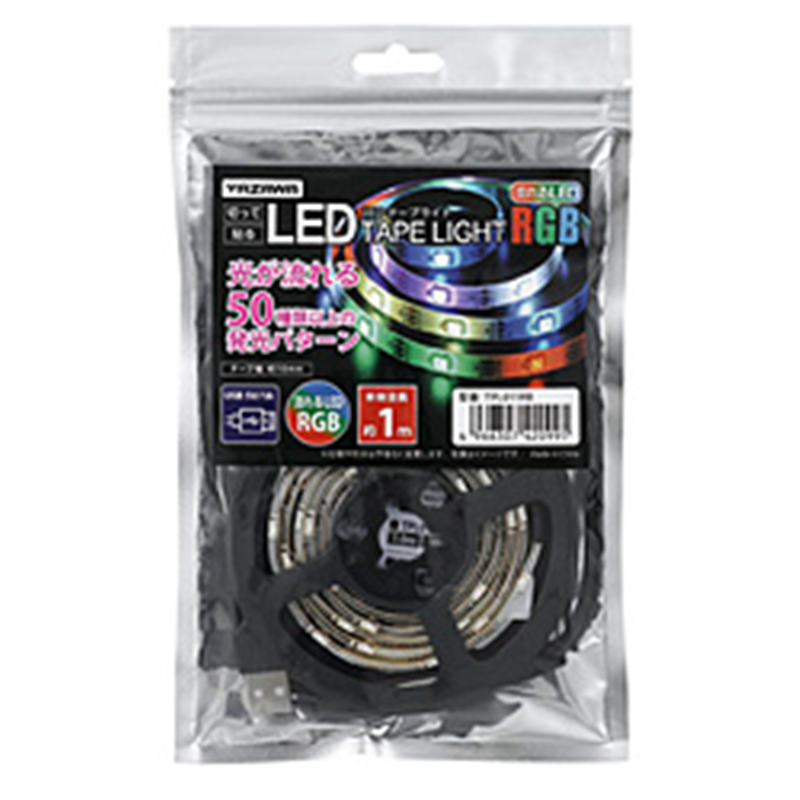 ヤザワ テープライト レインボー 1m TPL011RB TPL011RB 1個(ご注文単位1個)【直送品】