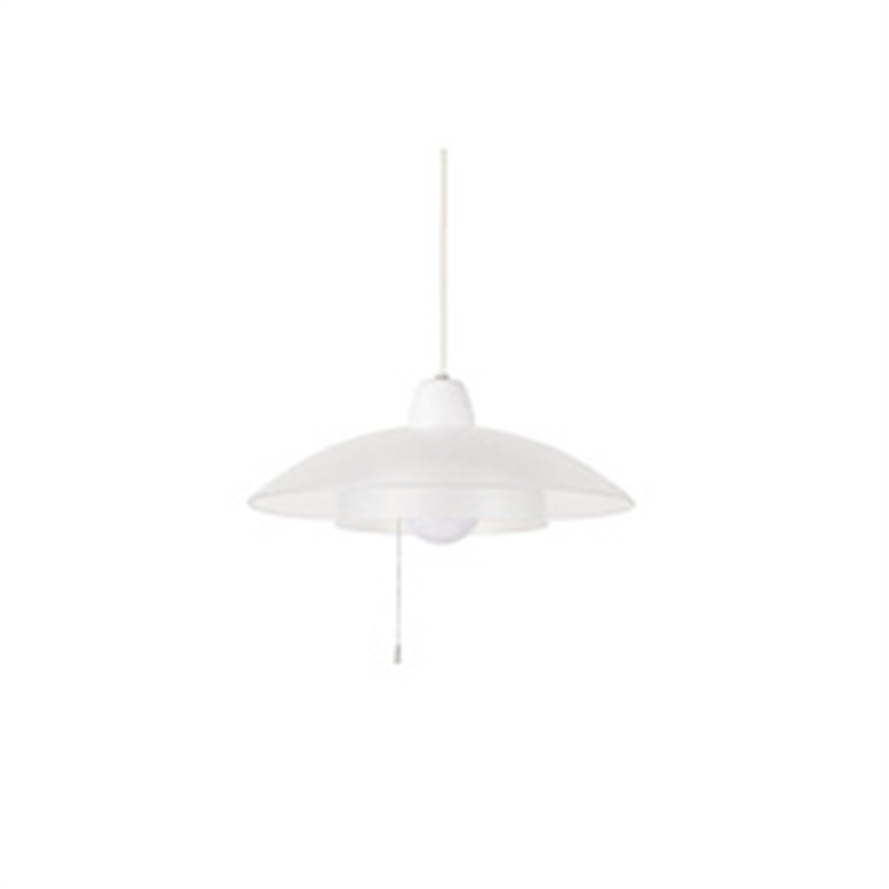 スワン電器　SWAN ペンダントライト ホワイト×クリア PE-313CL PE313 1個（ご注文単位1個）【直送品】