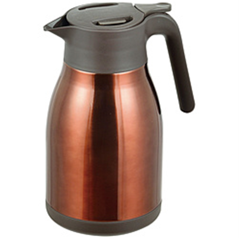 パール金属 PEARL METAL 開閉楽々 ステンレステーブルポット 1.5L ブラウン HB-3475 1個(ご注文単位1個)【直送品】