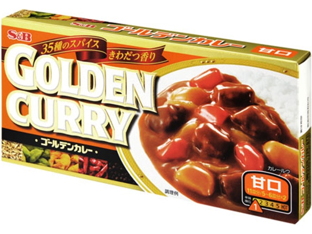 S&Bエスビーゴールデンカレー甘口198g※軽(ご注文単位10個)【直送品】
