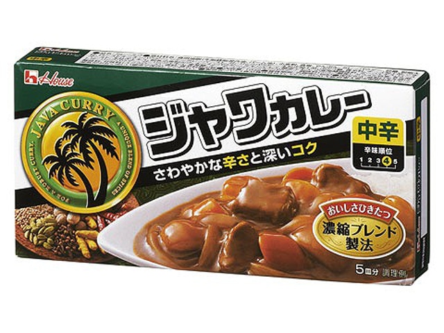 ハウスジャワカレー中辛104g※軽(ご注文単位10個)【直送品】