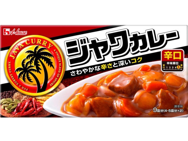 ハウスジャワカレー辛口185g※軽(ご注文単位10個)【直送品】