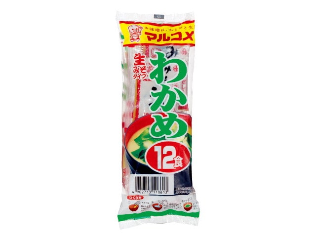 マルコメ新即席生みそ汁わかめ12食※軽(ご注文単位12個)【直送品】