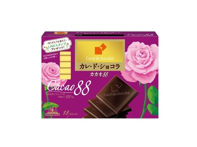 森永製菓カレドショコラカカオ88 18枚 ※軽(ご注文単位6個)【直送品】