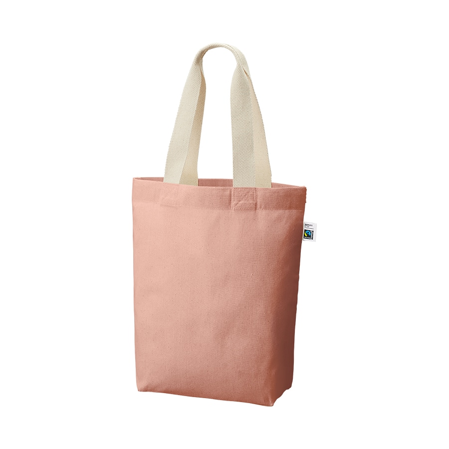 MARKLESS STYLE フェアトレード コットンベーシックトート M スモークピンク TF-0021-030 1枚(ご注文単位1枚)【直送品】
