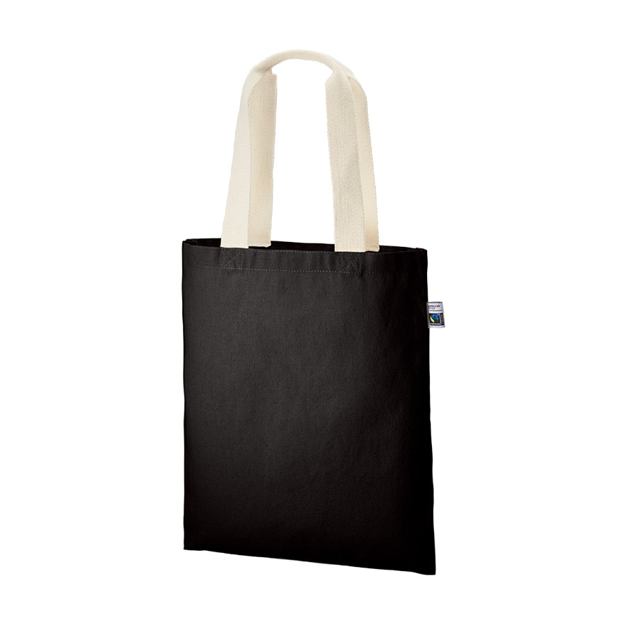 MARKLESS STYLE フェアトレード コットンフラットトート ナイトブラック TF-0001-009 1枚(ご注文単位1枚)【直送品】