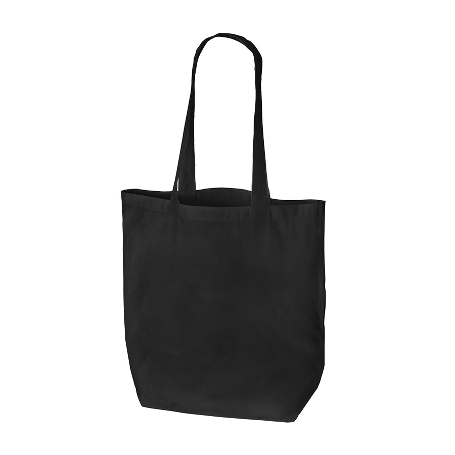 MARKLESS STYLE オーガニックコットン バッグ M ブラック TR-1045-009 1枚(ご注文単位1枚)【直送品】