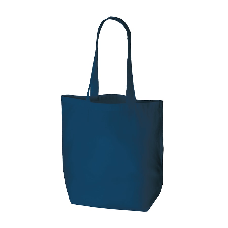 MARKLESS STYLE オーガニックコットン バッグ M ネイビー TR-1045-006 1枚(ご注文単位1枚)【直送品】