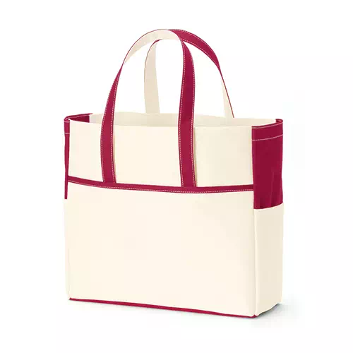 MARKLESS STYLE コンビカラートート ワインレッド TR-0884-014 1枚(ご注文単位1枚)【直送品】