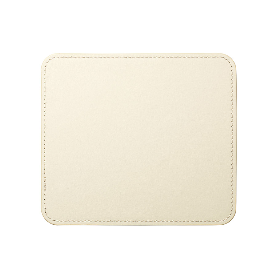 MARKLESS STYLE レザーマウスパッド スクエア ミルキーホワイト TS-0997-044 1枚(ご注文単位1枚)【直送品】
