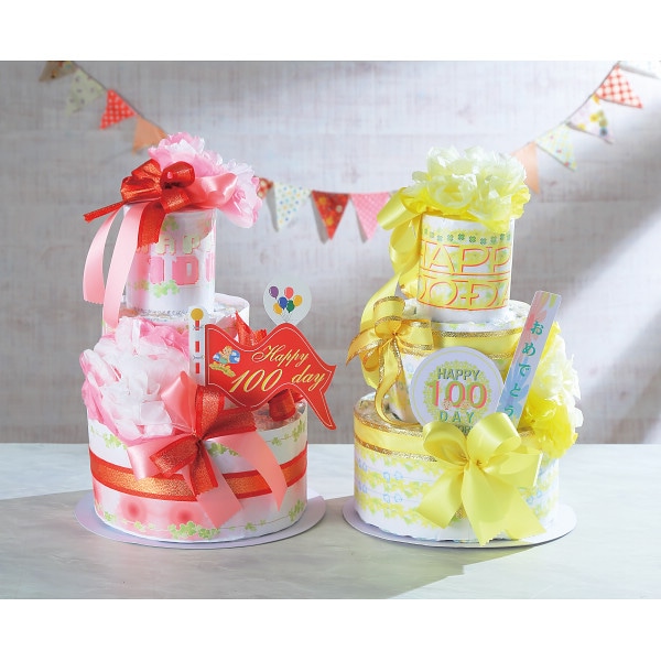 シャディ おむつdeケーキ 100DAY MEMORY 2段 1個(ご注文単位1個) 【直送品】
