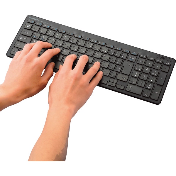 シャディ エレコム ワイヤレスコンパクトキーボード パンタグラフ式 薄型 1個(ご注文単位1個) 【直送品】