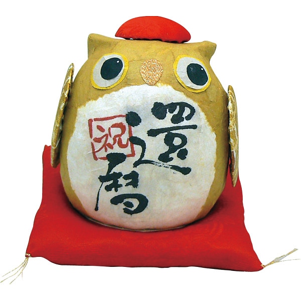 シャディ ちぎり和紙　長寿の祝いふくろう 1個(ご注文単位1個)  【直送品】