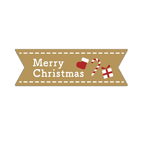 ARC POPシール メリークリスマス　クラフト LX573S 1束（ご注文単位1束）【直送品】