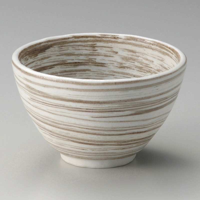 金正陶器 うず刷毛白釉 姫丼 1個(ご注文単位1個)【直送品】