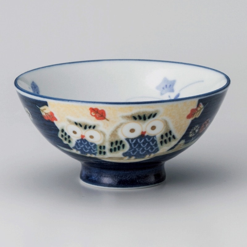 金正陶器 フクローブルー大平 1個(ご注文単位1個)【直送品】