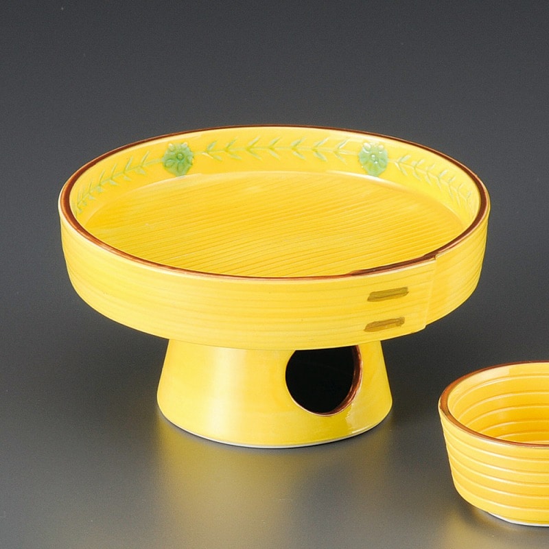金正陶器 三方型高台刺身鉢 1個(ご注文単位1個)【直送品】
