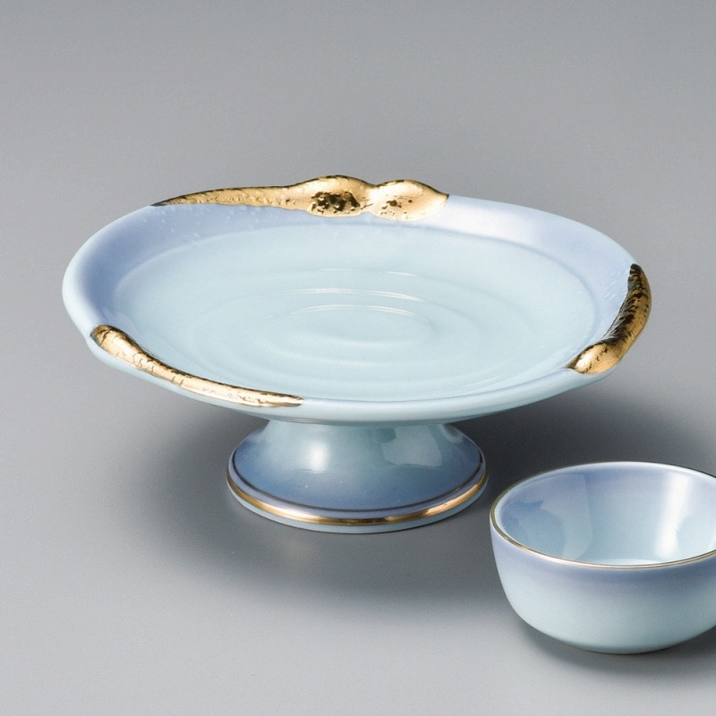 金正陶器 金彩マロン青地向付 1個(ご注文単位1個)【直送品】