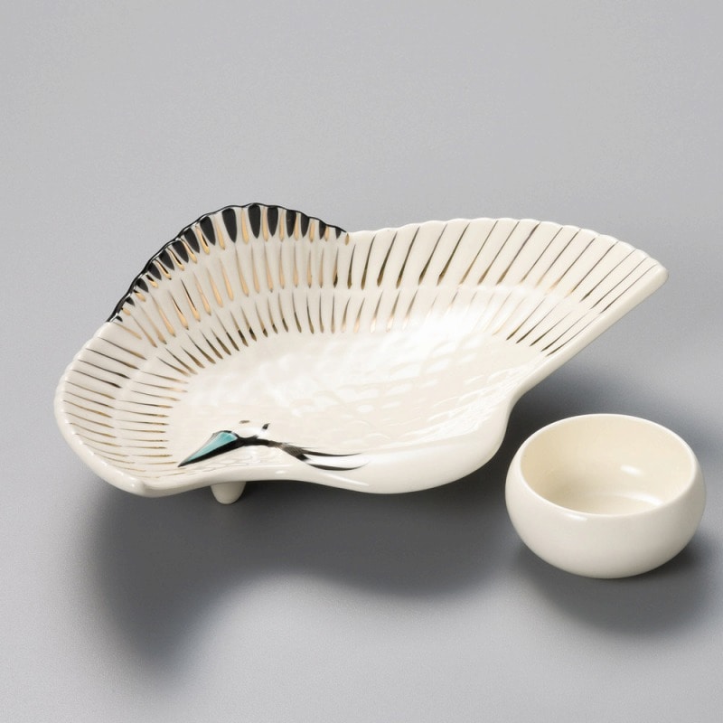 金正陶器 高らい鶴向附 1個(ご注文単位1個)【直送品】