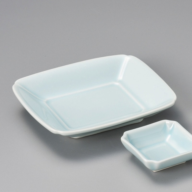 金正陶器 青白磁 間取型長角皿 1個(ご注文単位1個)【直送品】