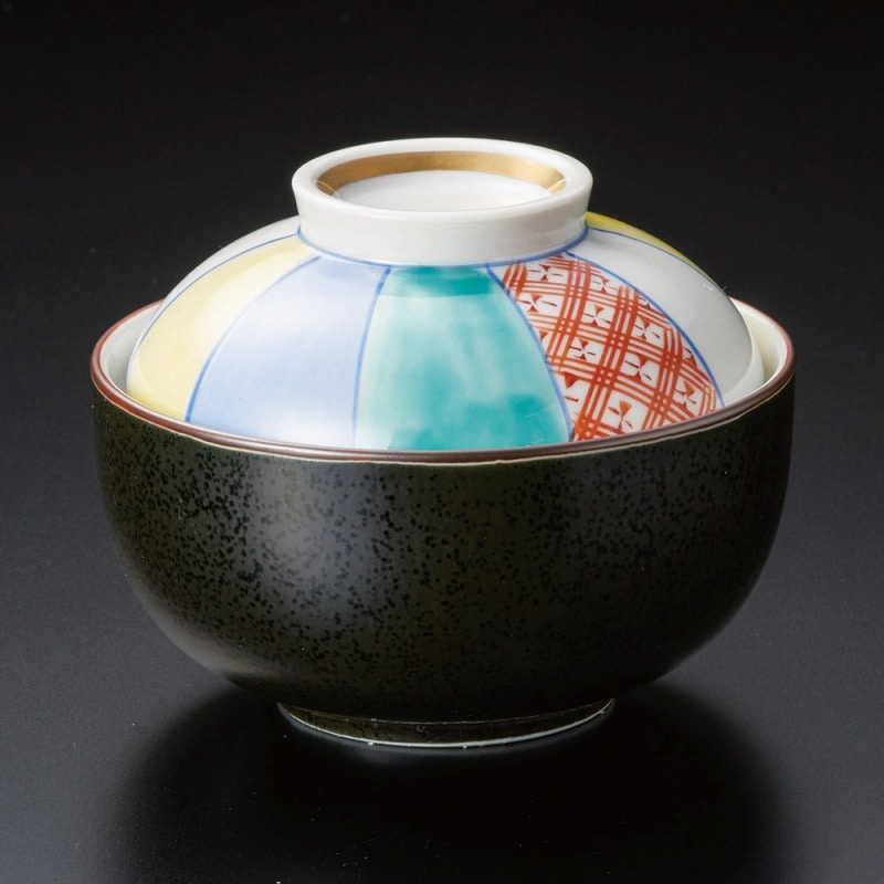 金正陶器 黒結晶紙風船小煮物碗 1個(ご注文単位1個)【直送品】