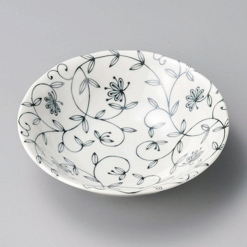 金正陶器 夢の花青4.0浅鉢 1個(ご注文単位1個)【直送品】