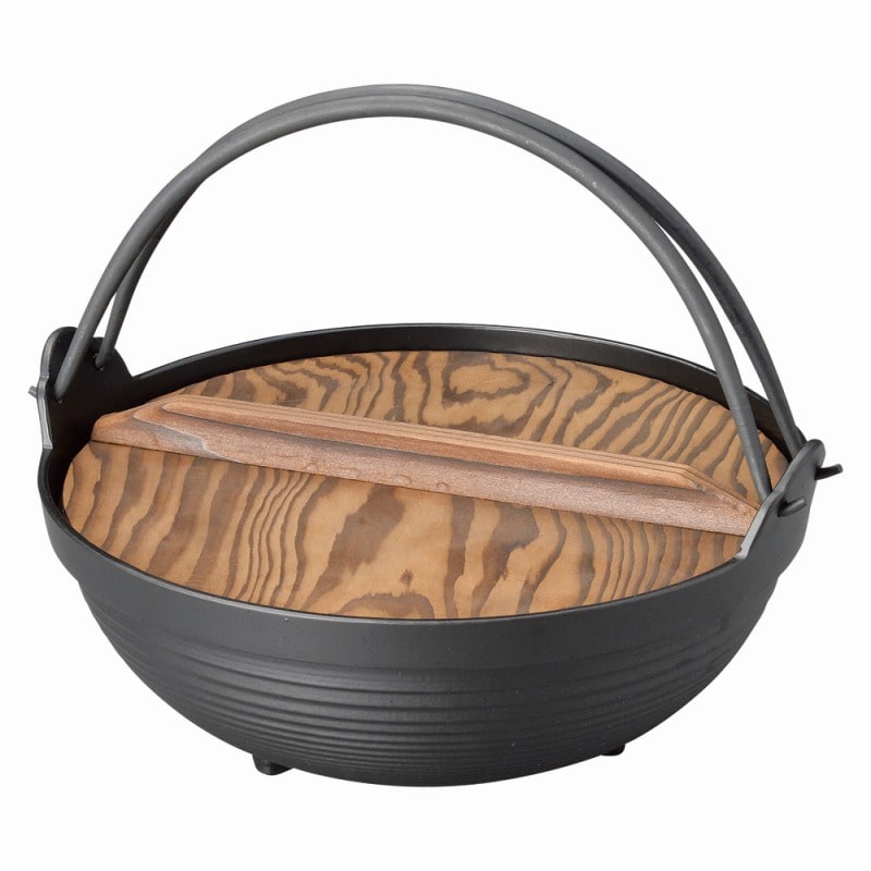 金正陶器 新ふるさと鍋(黒)27(M10-261) 1個(ご注文単位1個)【直送品】
