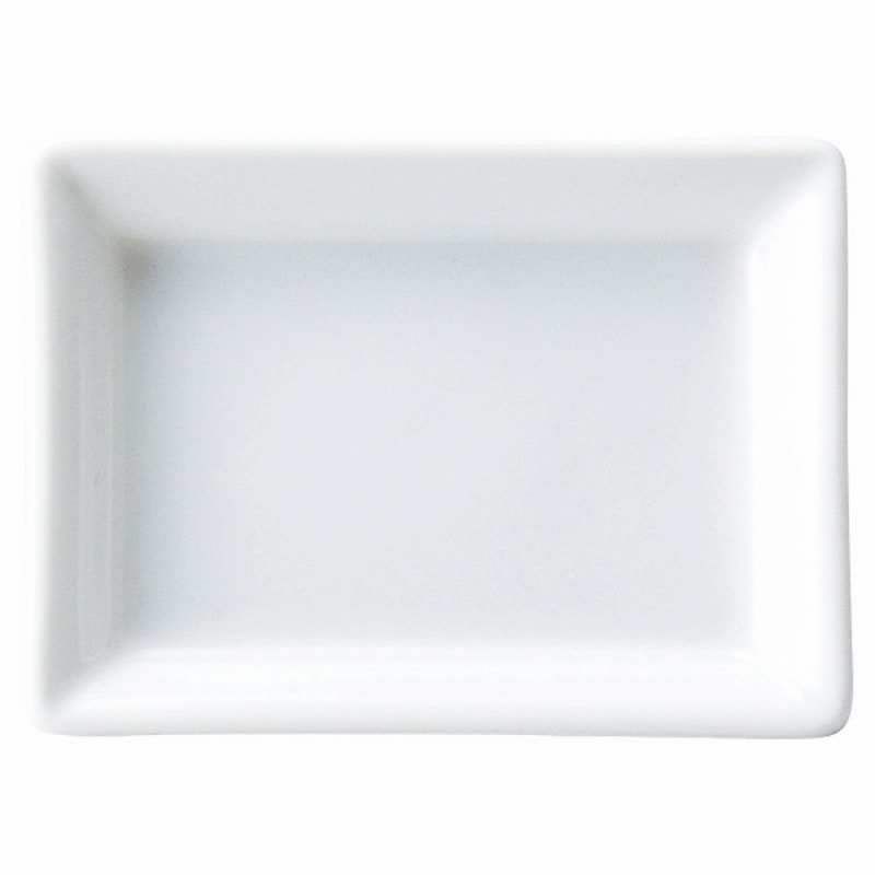金正陶器 YZ白磁8cm長角皿 1個（ご注文単位1個）【直送品】