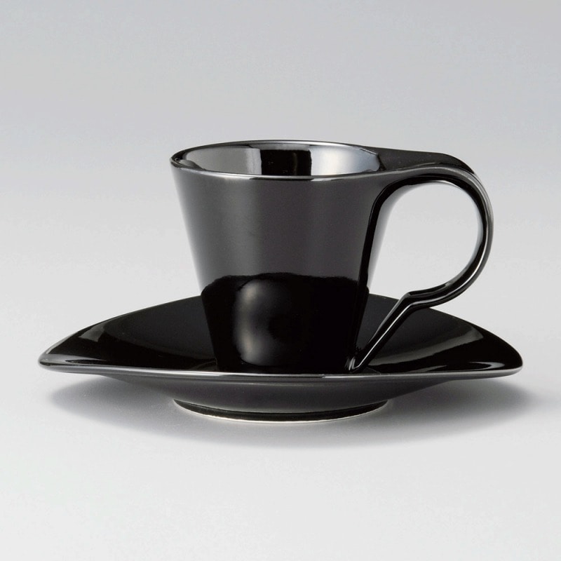 金正陶器 モデルブラックコーヒー受皿 1個 ※ソーサー単品のみ(ご注文単位1個)【直送品】
