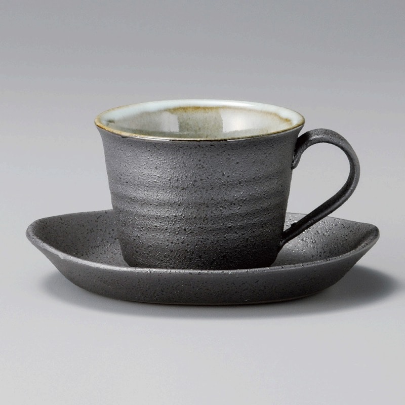 金正陶器 鉄黒ｺｰﾋｰ碗 1個 ※カップ単品のみ（ご注文単位1個）【直送品】