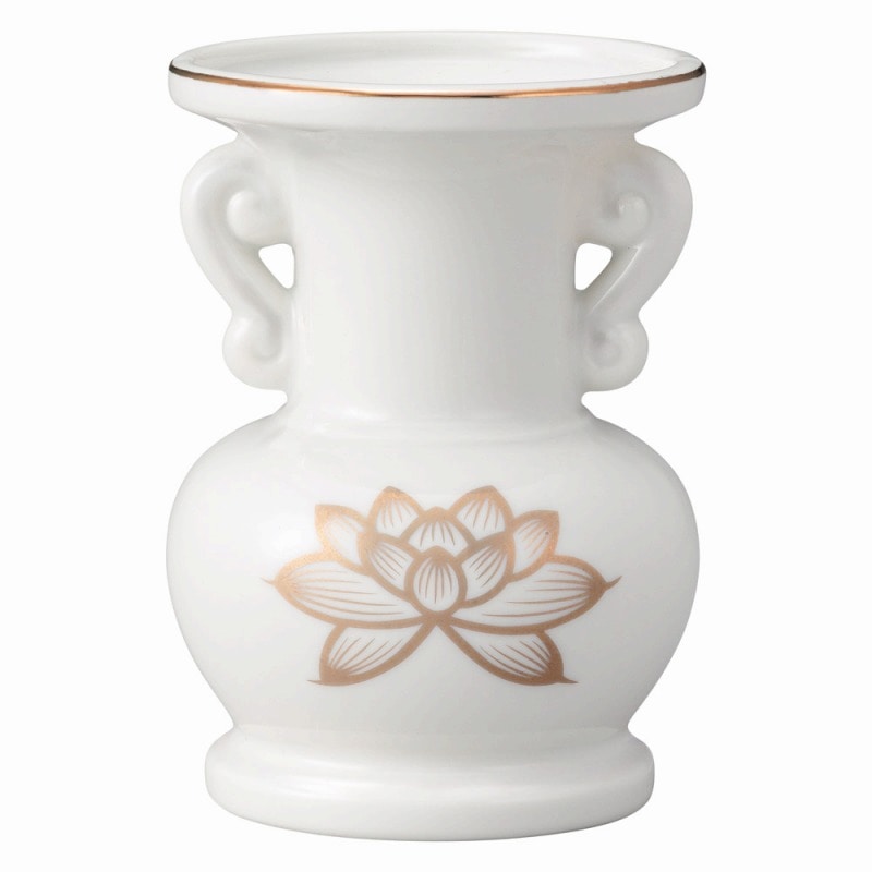 金正陶器 白金蓮4.0玉仏花 1個(ご注文単位1個)【直送品】