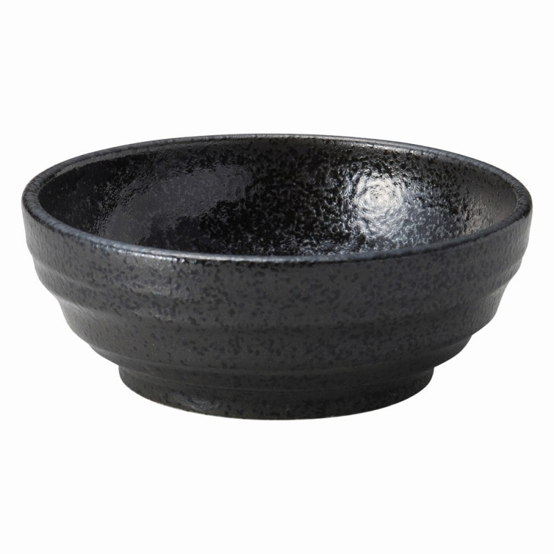 金正陶器 らせん ブラック3.8鉢 1個(ご注文単位1個)【直送品】
